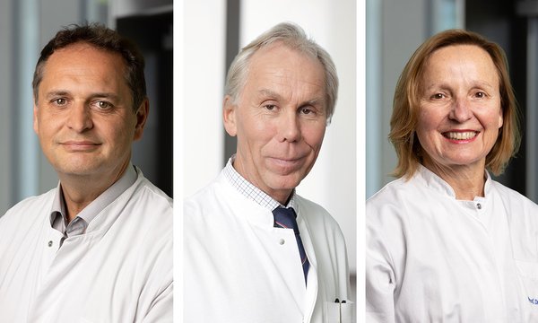 Prof. Dr. med. Stefan Krüger, Prod. Dr. med. Björn Lampe und Prof. Dr. med. Jutta Liebau
